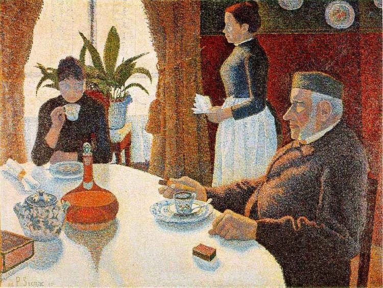 Paul Signac Breakfast, china oil painting image
